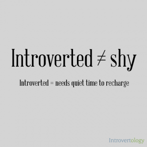 introverted not equal shy